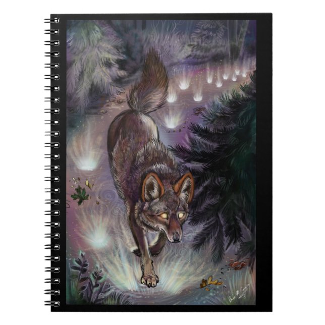 Caderno Espiral Notebook iluminado por caminho (Frente)