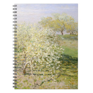 Caderno Espiral Notebook Impressionista do Pomar de Flor primavera