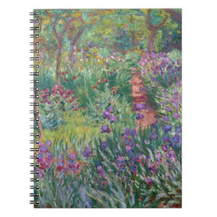 Caderno Espiral Notebook Impressionista Purple Iris Garden