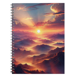 Caderno Espiral Notebook Inspiração Sunset