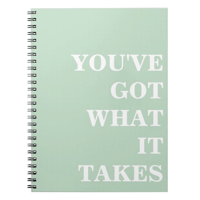 Caderno Espiral Notebook Inspiracional Simples (Frente)
