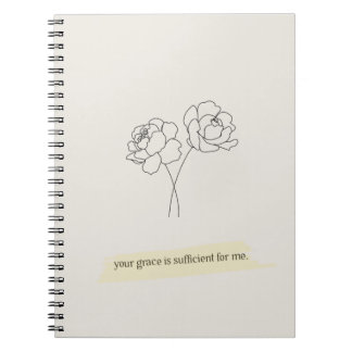 Caderno Espiral Notebook inspirador cristão feminino