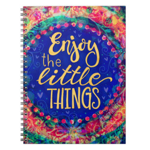 Caderno Espiral Notebook Inspirivity "Aproveite as pequenas coisas