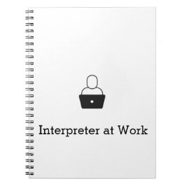 Caderno Espiral Notebook Interpretador no Trabalho Espiral