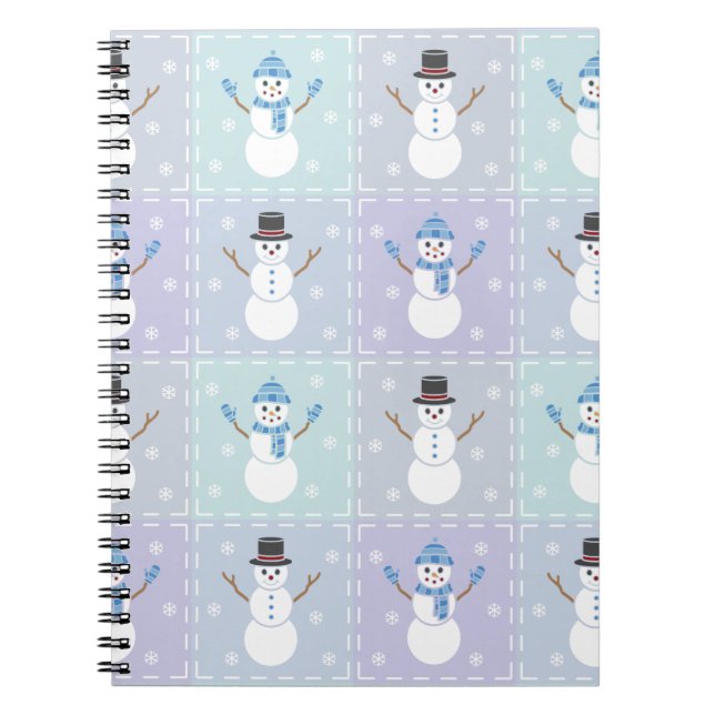 Caderno Espiral Notebook Inverno Quilado (Frente)