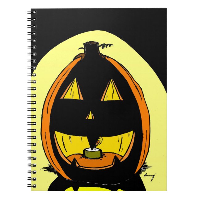 Caderno Espiral Notebook Jack o' Lantern (Frente)