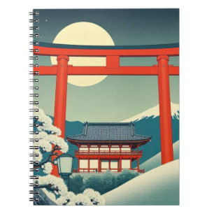 Caderno Espiral Notebook Japonês Torii
