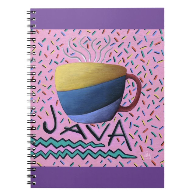 Caderno Espiral Notebook Java Café (Frente)