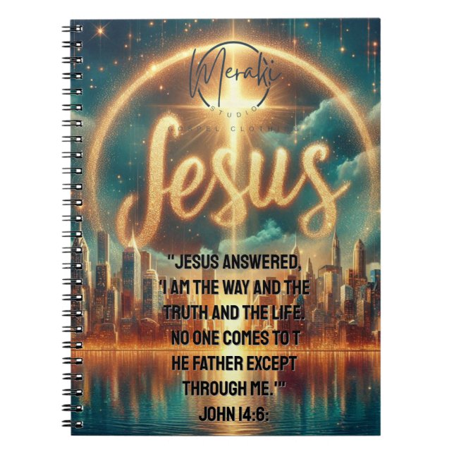 Caderno Espiral Notebook Jesus Spiral (Frente)
