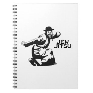 Caderno Espiral Notebook Jew Jitsu   Presentes do Bar judeu Mitzva
