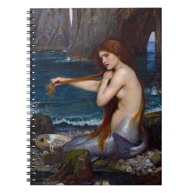 Caderno Espiral Notebook John William Waterhouse Mermaid Spiral (Frente)