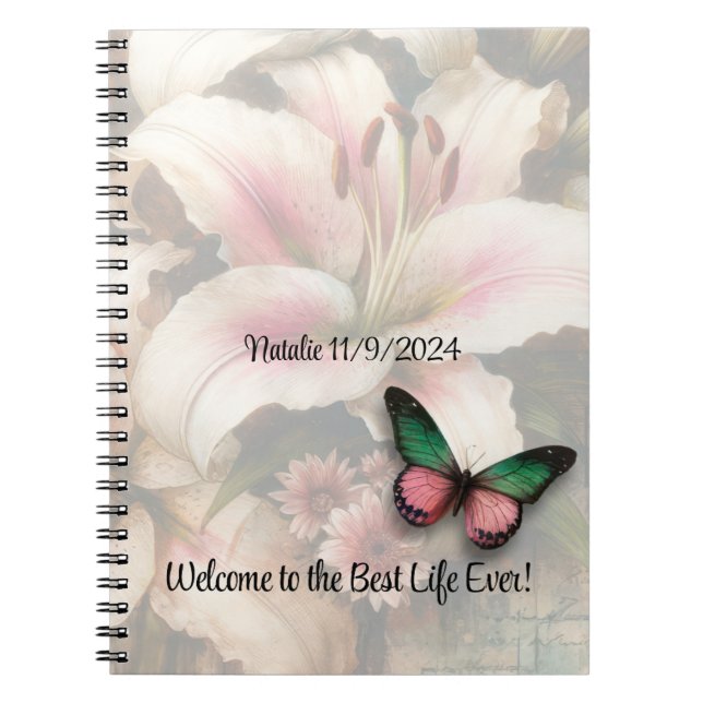 Caderno Espiral Notebook JW Baptism Gift-Keepsaem para Ela (Frente)