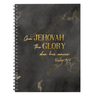 Caderno Espiral Notebook JW com texto de 2025 anos para irmãos