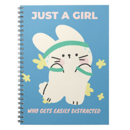 Caderno Espiral Notebook Kawaii - Apenas uma menina