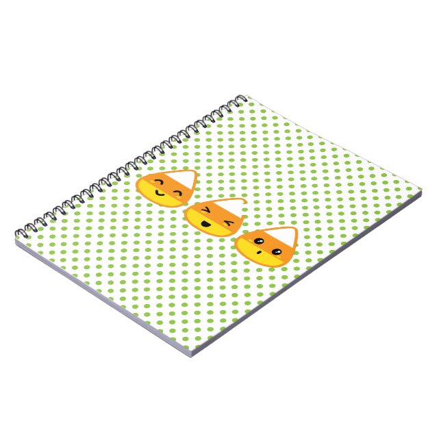 Caderno Espiral Notebook Kawaii Candy Corn (Left Side)