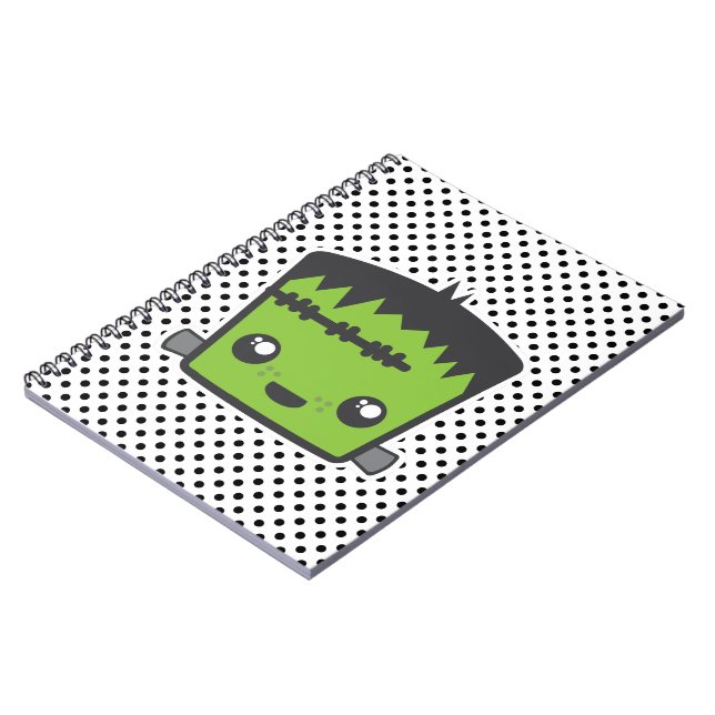 Caderno Espiral Notebook Kawaii Frankenstein (Left Side)
