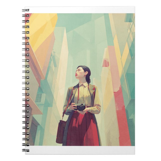Caderno Espiral Notebook Kazuko photographe (Frente)