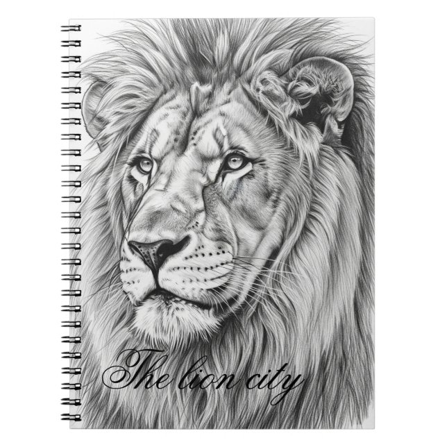 Caderno Espiral Notebook "King of the Jungle" (Frente)