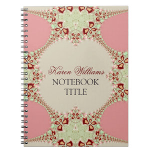 Caderno Espiral Notebook Lace Pink Pastel