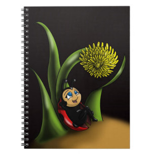 Caderno Espiral Notebook Ladybug e Dandelion