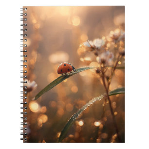 Caderno Espiral Notebook Ladybug Ouro Dawn
