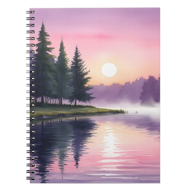 Caderno Espiral Notebook Lakeside Morning Mist (Frente)