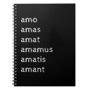 Caderno Espiral Notebook latino, amat amomas 