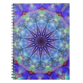 Caderno Espiral Notebook Lavanda Starburst Mandala