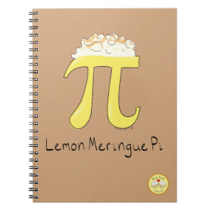 Caderno Espiral Notebook Lemon Meringue Pi Cute Math Pi Day