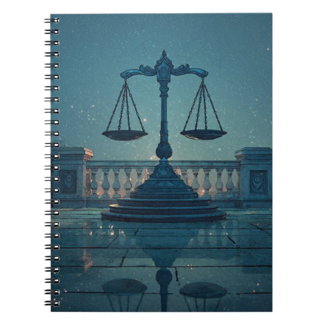 Caderno Espiral Notebook Libra Equilíbrio (Frente)
