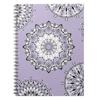 Caderno Espiral Notebook Lilac Mandalas 3 Espiral