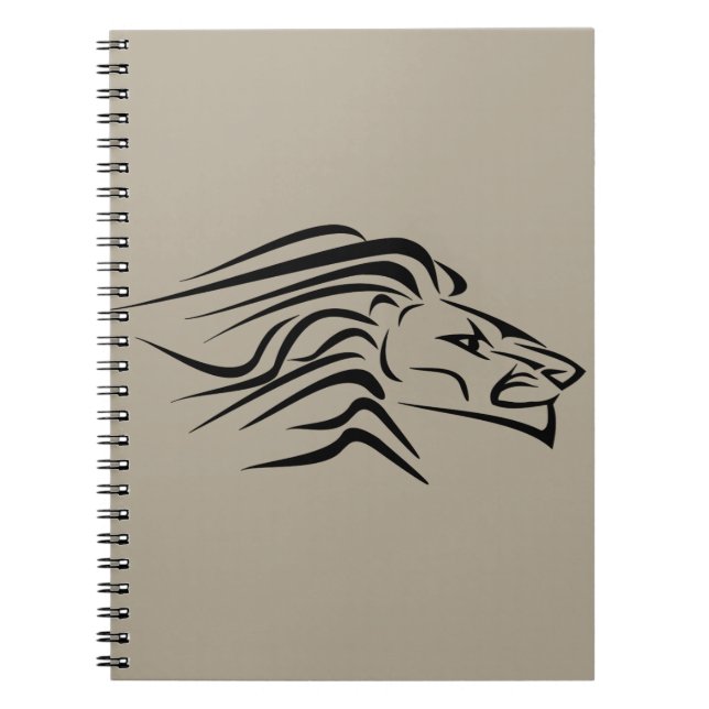 Caderno Espiral Notebook Lion - Cores Personalizadas - Texto (Frente)