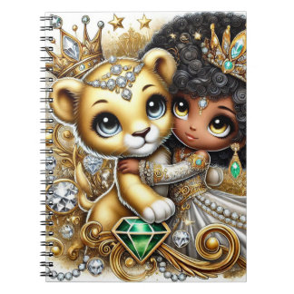 Caderno Espiral Notebook Lion Cub & Princess
