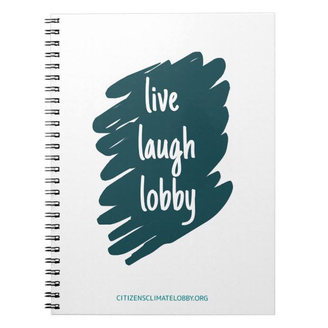 Caderno Espiral Notebook Live Laugh Lobby (Frente)