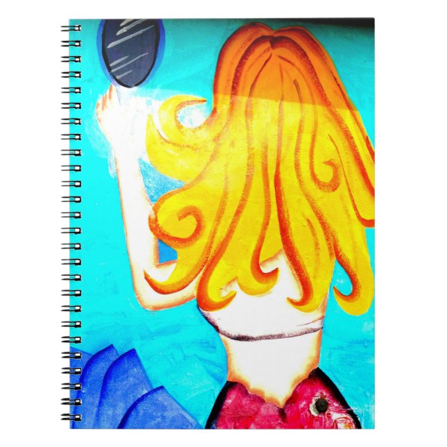 Caderno Espiral notebook loiro da sereia (Frente)