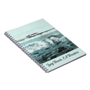 Caderno Espiral Notebook Long Beach Waves