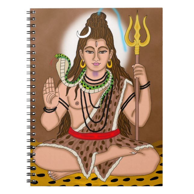 Caderno Espiral Notebook Lord Shiva (Frente)