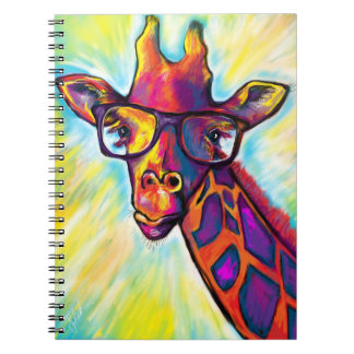 Caderno Espiral Notebook Louco Girafa Man
