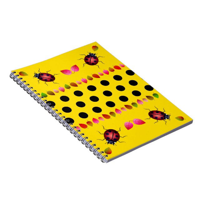 Caderno Espiral Notebook Lucky Ladybug (Lado Direito)