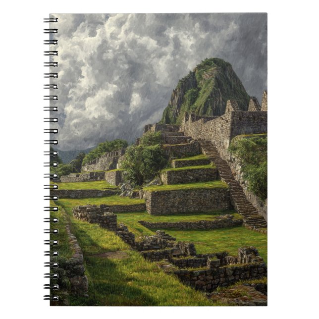 Caderno Espiral Notebook Machu Picchu Ruins (Frente)
