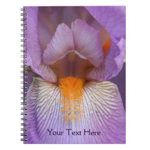 Caderno Espiral Notebook Macro Iris Petals Flor Nature