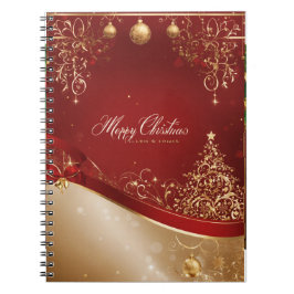 Caderno Espiral "Notebook Mágico de Natal feliz"