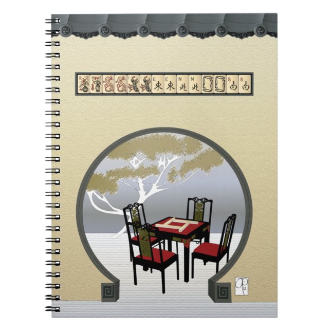 Caderno Espiral Notebook Mah Jongg Garden (Frente)