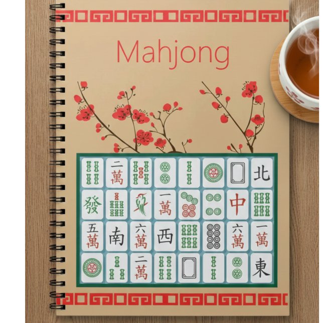 Caderno Espiral Notebook Mahjong Spiral (Criador carregado)