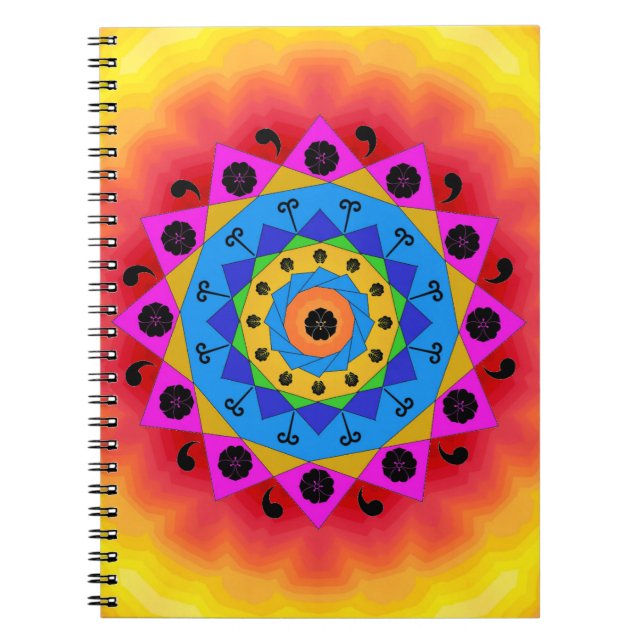 Caderno Espiral Notebook Mandala (Frente)