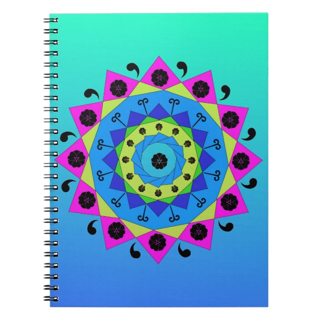 Caderno Espiral Notebook Mandala (Frente)