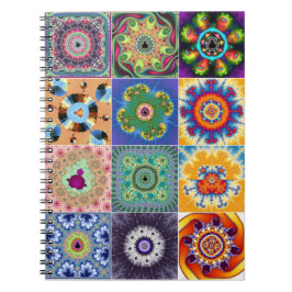 Caderno Espiral Notebook Mandelbrot Fractal Collage