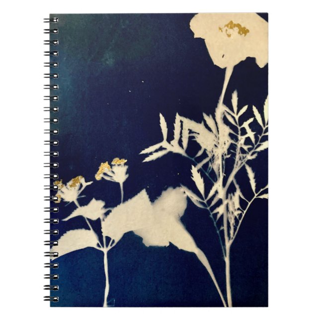 Caderno Espiral Notebook Marigold Cyanotype (Frente)