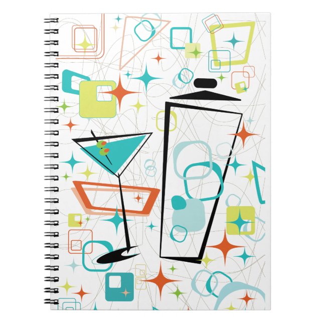 Caderno Espiral Notebook Martinis A Go (Frente)