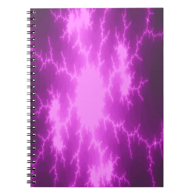 Caderno Espiral Notebook Mega Lightning Fractal (Frente)